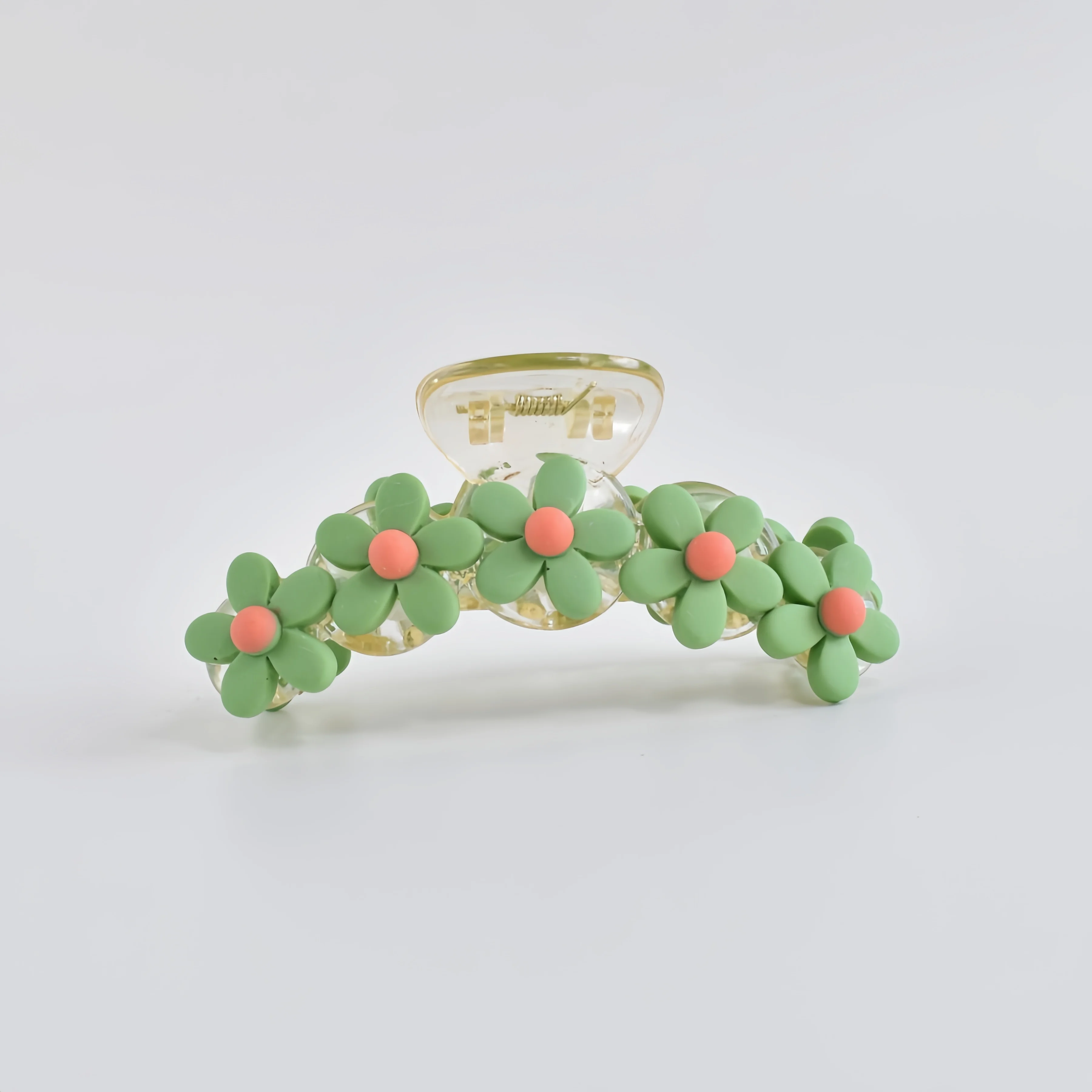 1 Stück Mehrfarbiger kleiner Blumen-Haarklammer, super süße Haifischklammer, Frühling und Sommer, neue Haaraccessoires für Damen, für den Hinterkopf – Detail 10