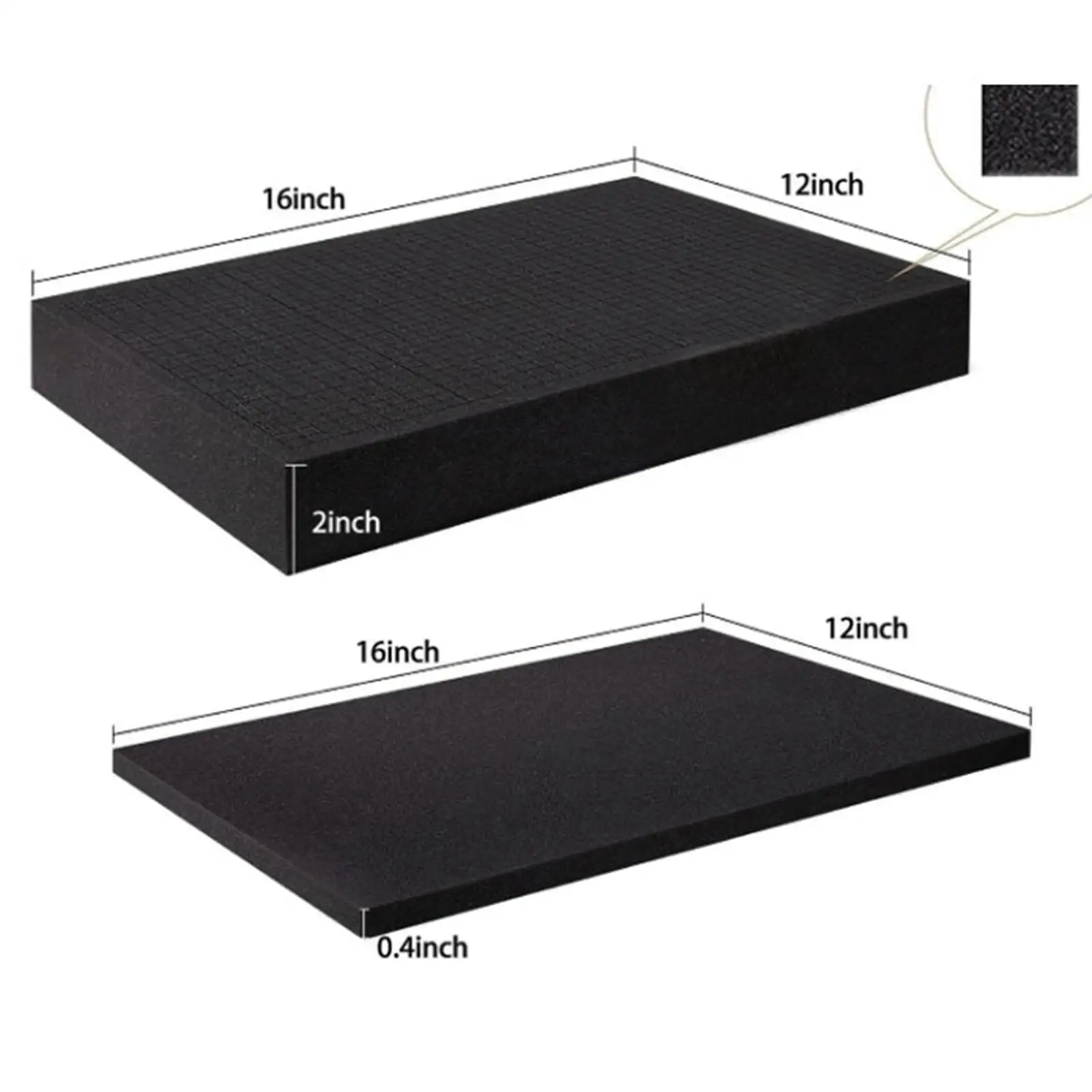 Packing sponge sheet pick and pluck foam tray square sponge liner pad shockproof for shipping board game box crafts toolbox