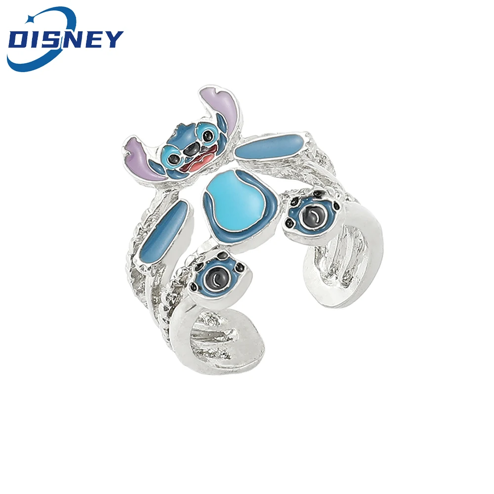 Nuovo In Disney Stitch Open Rings Cartoon Cute Multi-Piano Lilo & Stitch Rings Per Le Donne Kawaii Stitch Accessori Per Gioielli Regali