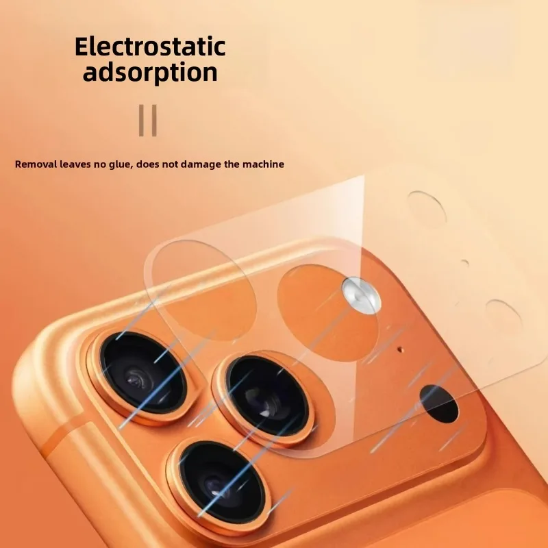 2 Pezzi Protezione Fotocamera HD Trasparente per iPhone 17 Pro Max 17 Pro Air, Pellicola Posteriore in Vetro Temperato Flessibile Anti-Graffio per Lente - immagine 4