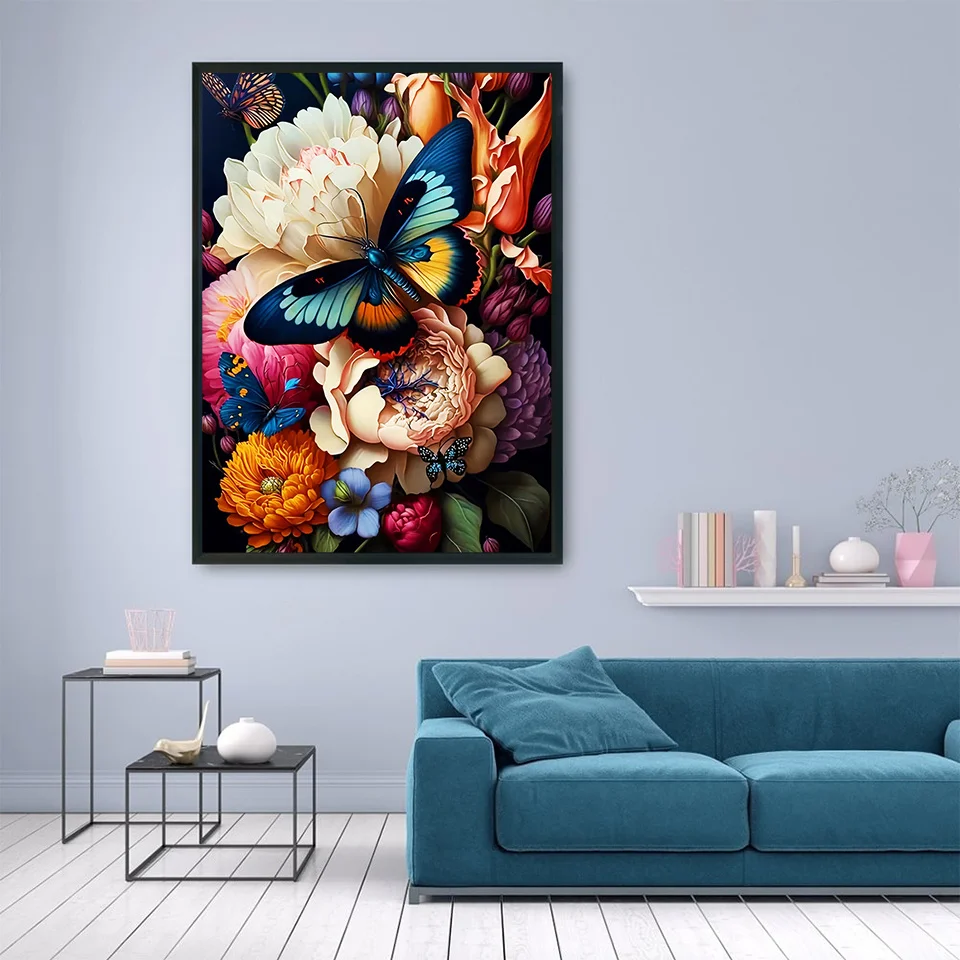 Huacan Painting By Numbers Butterfly Animal DIY Coloring By Numbers Flower Fantasy Drawing Acrylic Paint on Canvas Wall Art painting by numbers kits painting by numbers oil picture by numbers