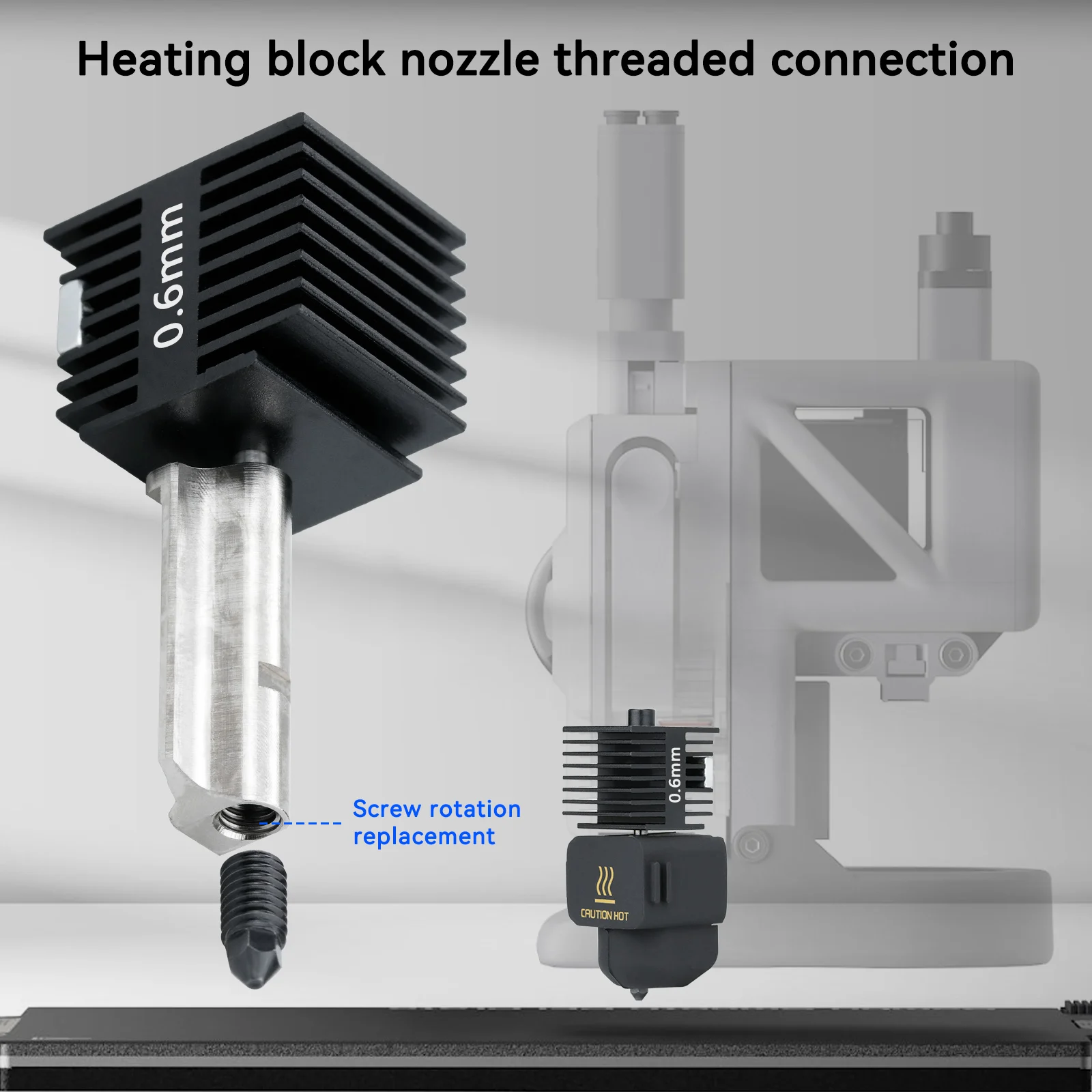 BROZZL Hotend In Metallo Per Bambu Lab Con Ugello In Rame Placcato Diametro 0,25 Mm – Stampa 3D Di Precisione Austriaca