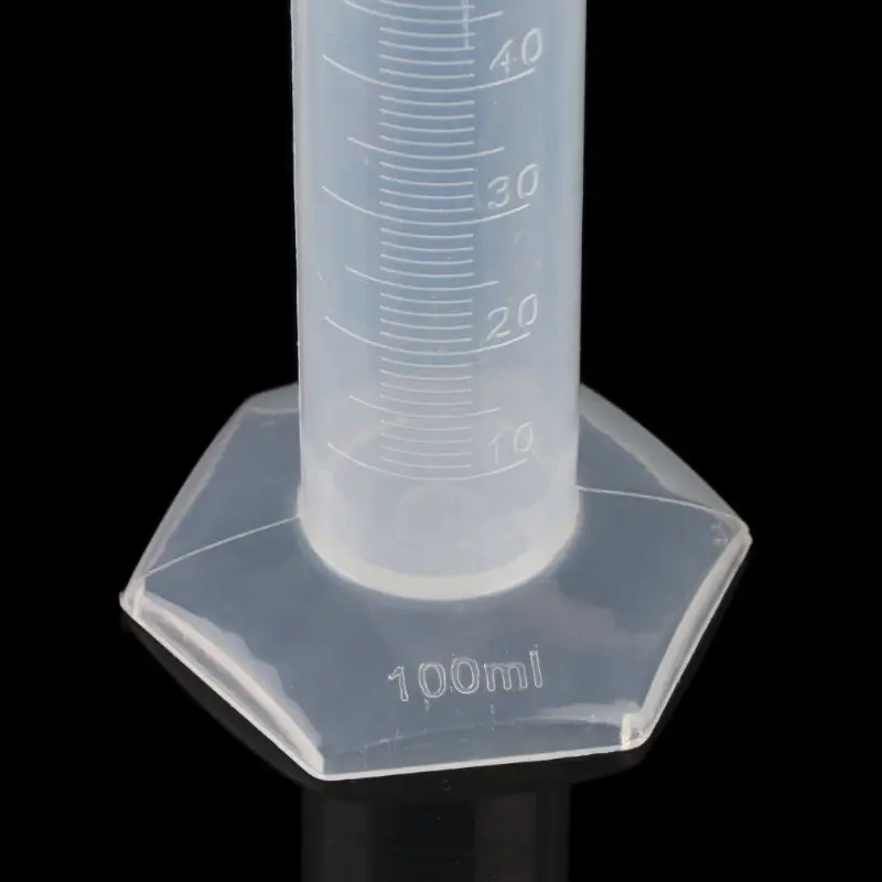 Plastic Measuring Cylinder 100ml Liquid Measuring Cup for Laboratory Supplies Chemistry Instrumen Tools School Lab Supplies plastic measuring cylinder