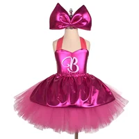 Robes Tutu princesse Rosy pour filles, longueur aux genoux, lettre B, pour fête d'anniversaire, Halloween, Costumes de noël, Margot Robbie Cosplay 2