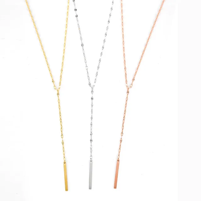 Stainless Steel Gold Color Chain Necklace Women Pendant Choker Neklace for Women Luxury Quality Jewelry Wholesale Dropshipping 5