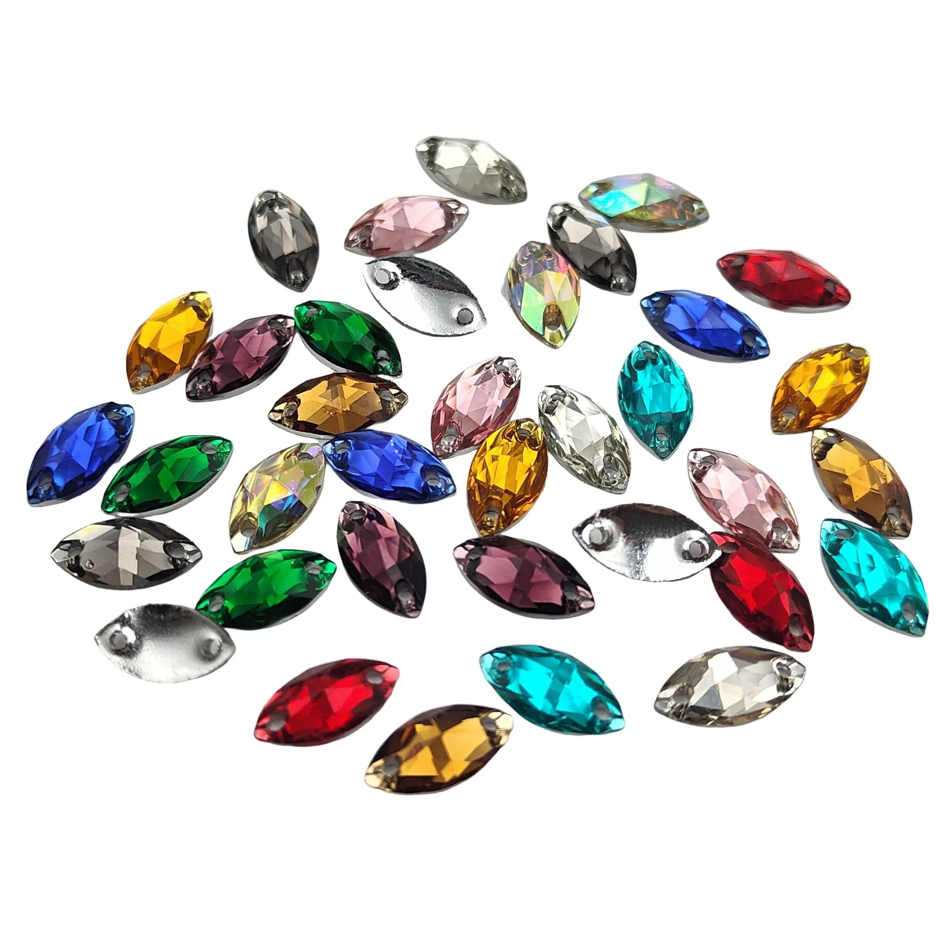 Sew On Resin Rhinestone Beads For Clothing Garment Wedding Dress