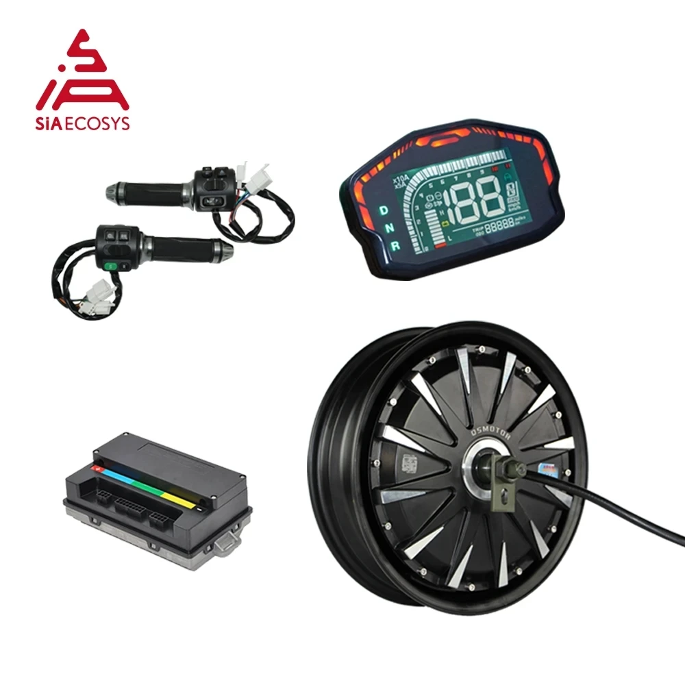 

SiAECOSYS QSMOTOR 12inch 1500W 72V/48V 55kph Hub Motor With EM50SP Controller And Kits For Electric Scooter