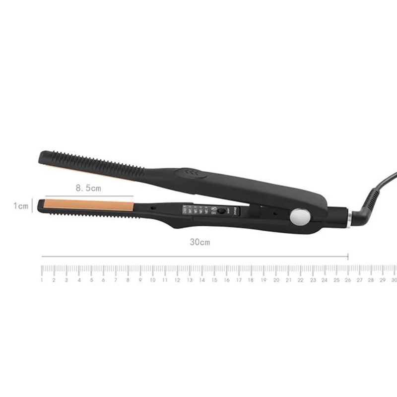 2 In 1 Hair Straightener & Curler Small Ceramic Hair Crimper Corrugation Short Hair Straightening Curling Styling Tool 4