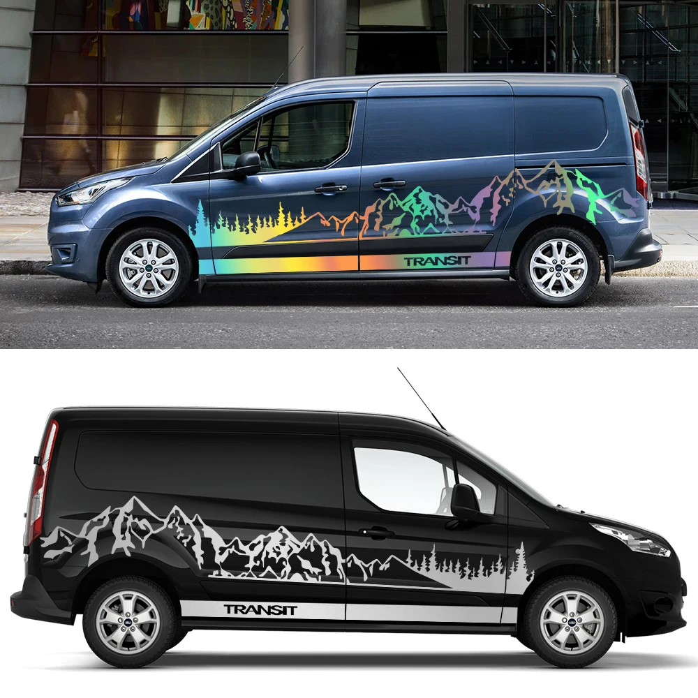 KBDDM Adesivo A Strisce Per Cofano Auto Per Ford Transit (2006