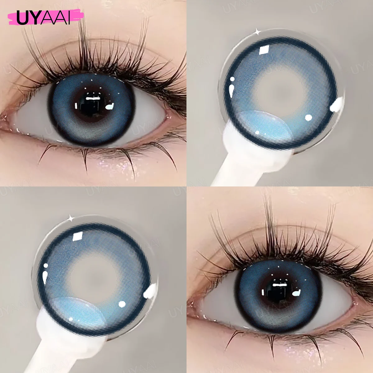 Colorful Contact Lenses for a Natural Look - Enhance Eye Color for Daily Makeup, Yearly Use, 2pcs