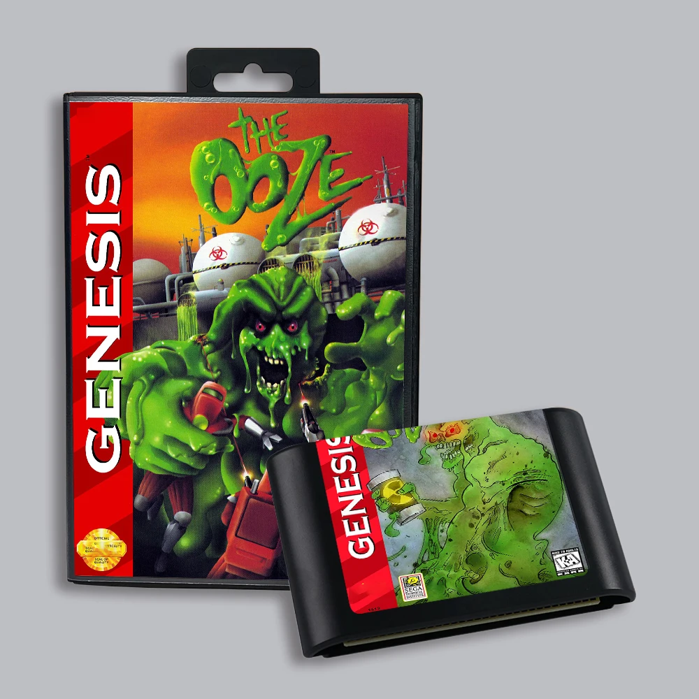 Game card Video game cartridge 16bit retro game cartridge for Ooze Sega Genesis Megadrive video game consoles