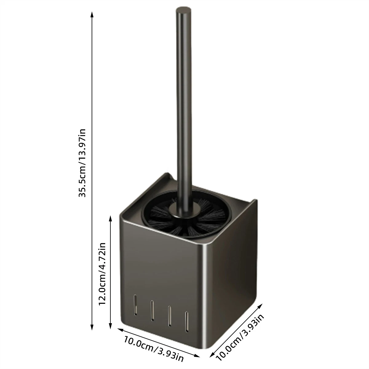 Aluminum Alloy Toilet Brush Wall-Mounted Toilet Brush Long-Handled Bathroom Cleaning Tools bathroom accessories toilet brush set