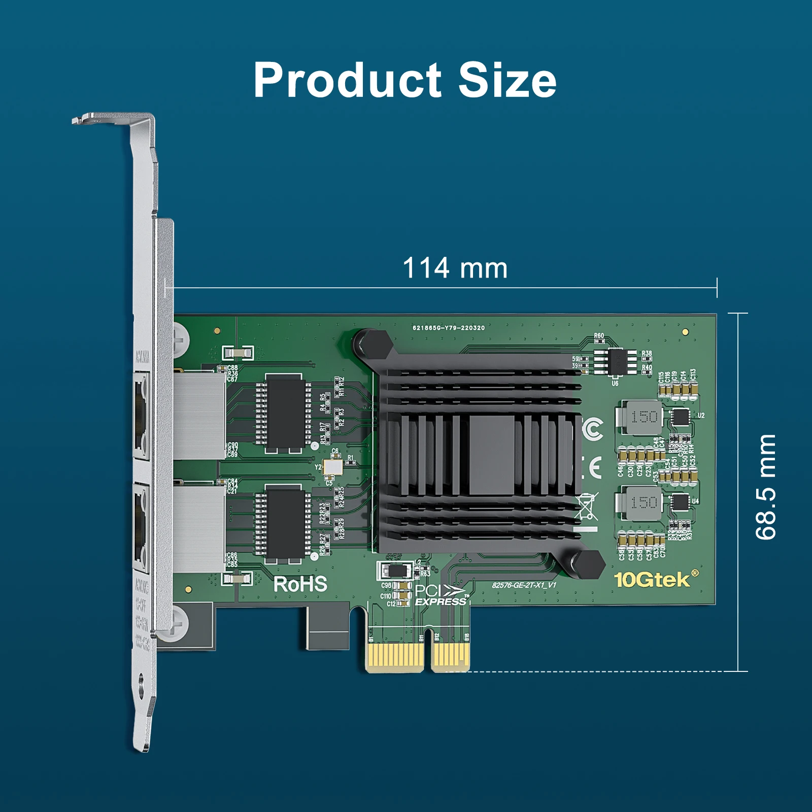 Intel 82576EB Gigabit Network Adapter Compare to Intel E1G42ET Dual RJ-45 Port