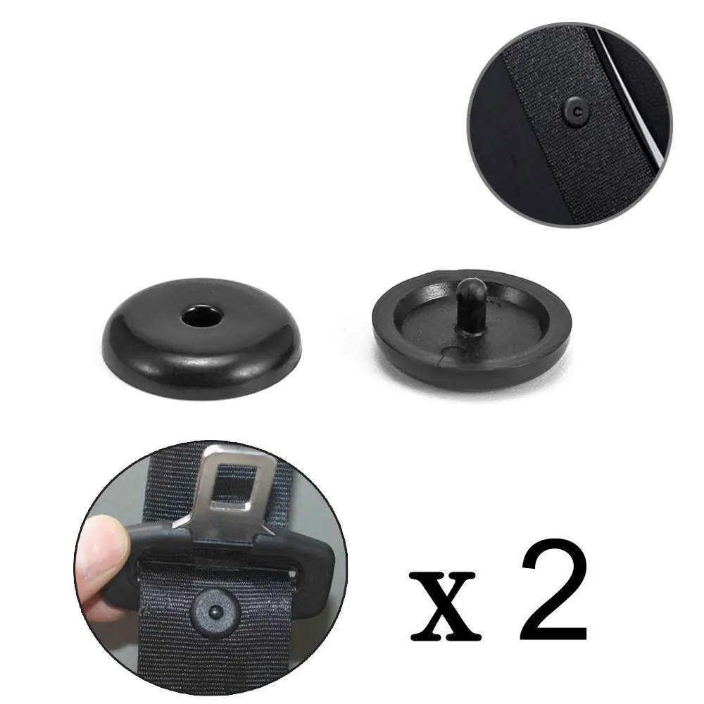 2pc/set safety Car Parts seat belt fixing clips seat belt Stopper Spacing Buckle Black Beige Stop Button Fastener