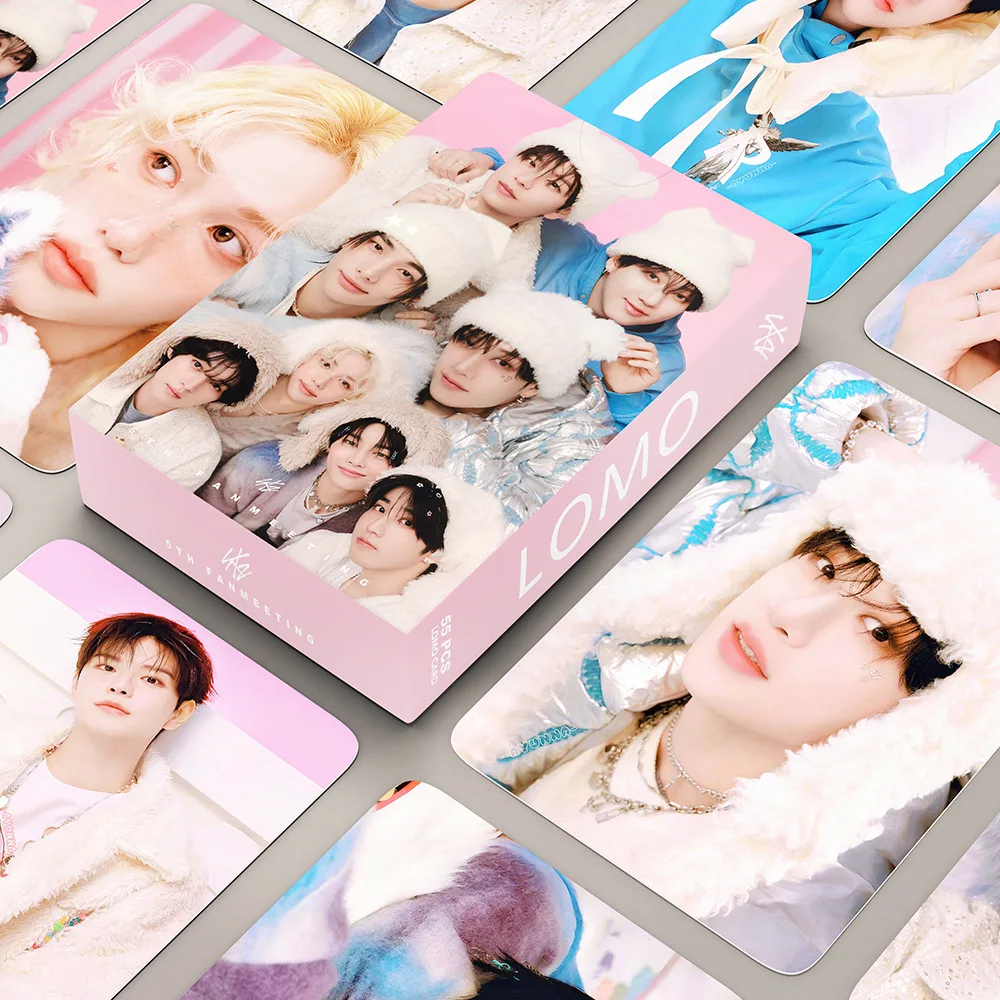 Photo Album 55pcs/set Kpop SKZ&rsquo;s Clock Lee Know Hyunjin Changbin Lomo Cards Photocards Fans Collection