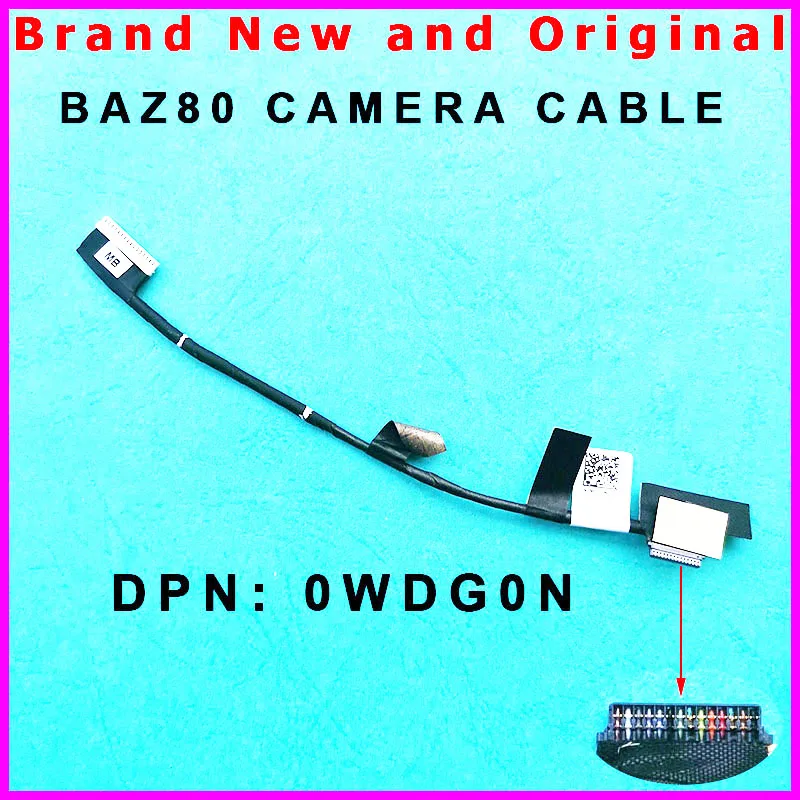 laptop BAZ80 Webcam camera cable For Dell XPS 13 9365 0WDG0N WDG0N BAZ80 laptop camera cable DC02002JV00