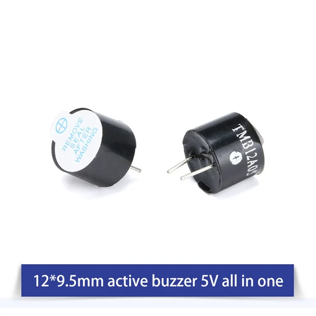 3V5V12V24V Active And Passive Buzzer Alarm Electromagnetic universal Sounder Speaker Anti-theft Device 12x9.5mm 5v 10pcs