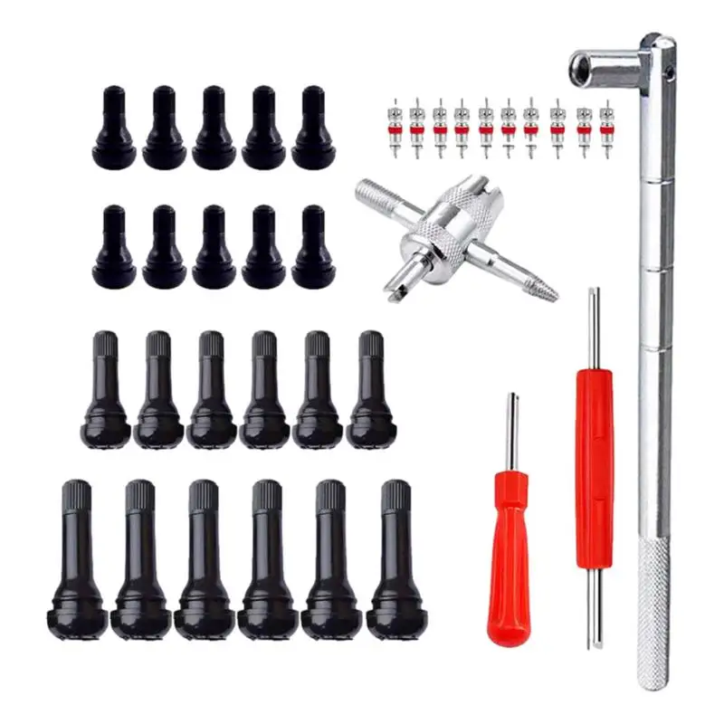 

Auto Bicycle Slotted Handle Tire Valve Core Removal Stem Screwdriver Tire Repair Installation Tool Kit Motorbike Car Accessories