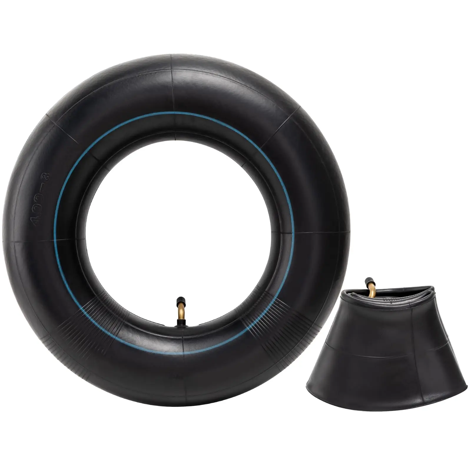 4.80/4.00-8, 4.10/3.50-4 Inner Tubes with Bent Valve, for Wheelbarrows, Lawn Mower, Garden Carts, Yard Trailers, Trolleys