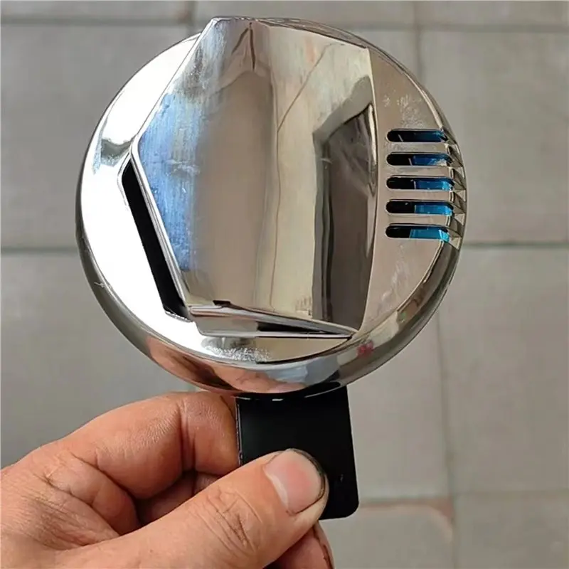 AC54-크롬 오토바이 12V 슈퍼 시끄러운 110Db 94Mm 전기 경적 혼다 가와사키 용 크롬 커버 모터 액세서리