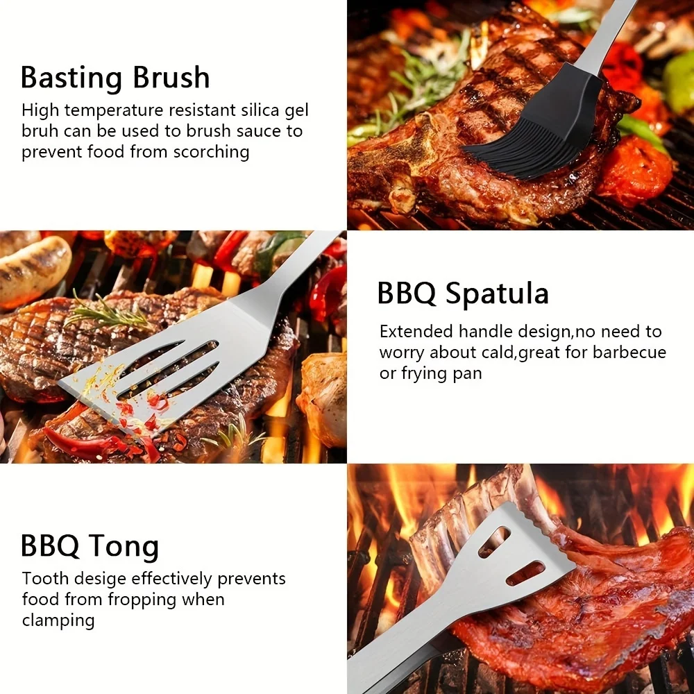 BBQ Grill Tool Set with Storage Bag 6