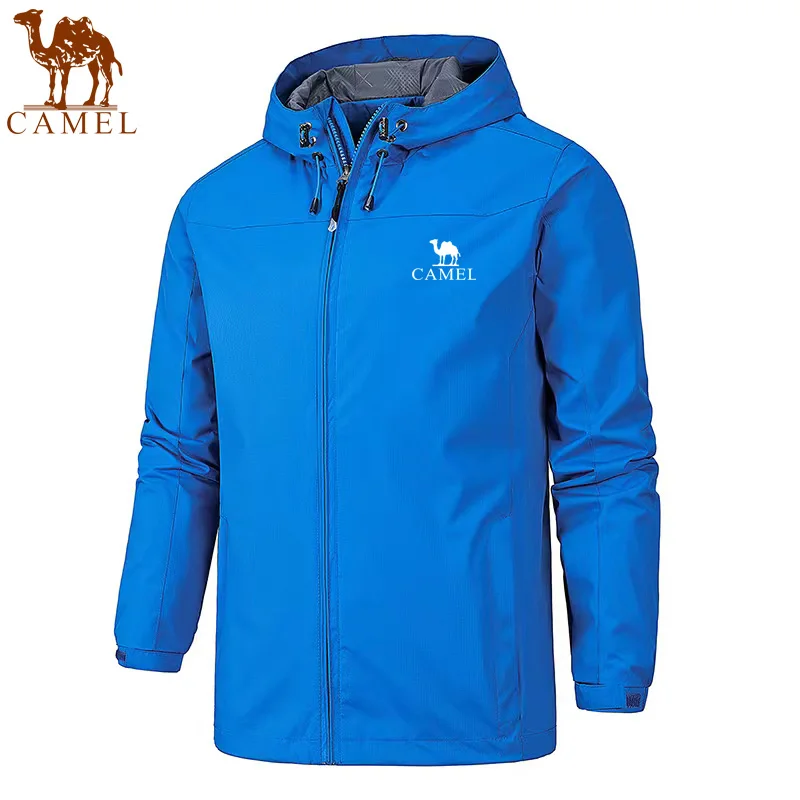 CAMEL new quality men's jacket windproof and waterproof jacket hooded casual fashion outdoor mountaineering cycling clothing