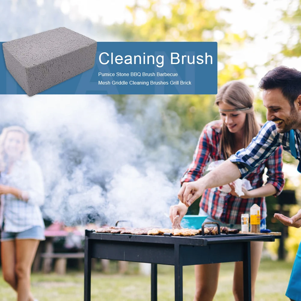1-15PCS BBQ Grill Cleaning Brush Brick Block Barbecue Cleaning Stone Pumice Brick for Grill Rack Outdoor Picnic Kitchen BBQ Tool