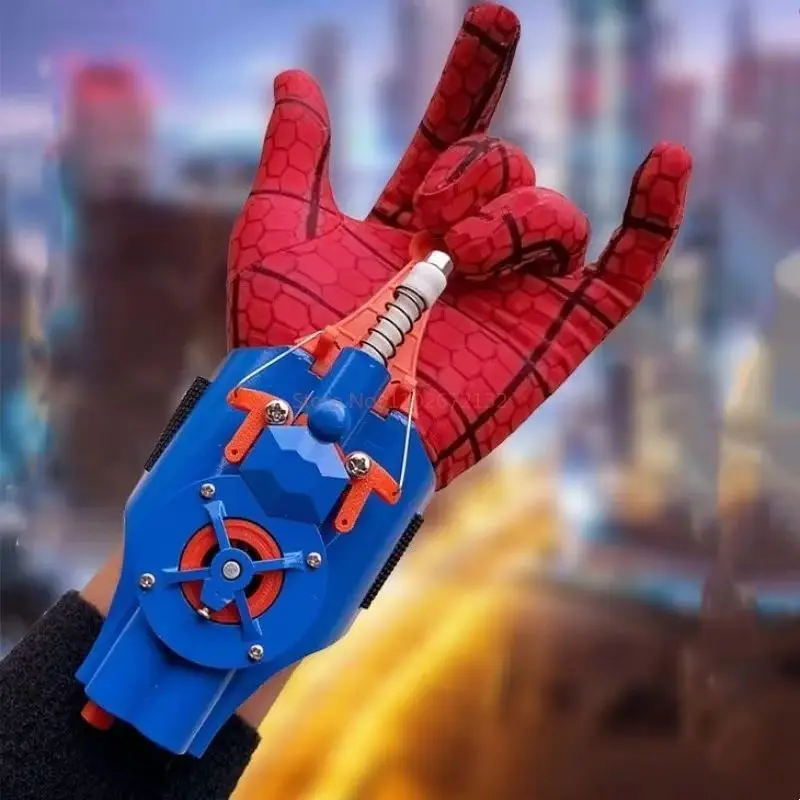 Ml Legends Fully Automatic Peripheral Spiderman Web Shooters Spider Silk Launcher Rope Device Cosplay Toys Props Gifts