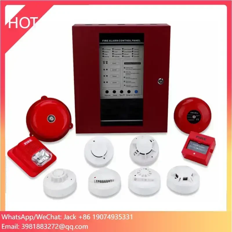 기존형 화재 경보 연기 감지 소방 시스템 4 8 16 구역 주소 지정 가능 화재 감지 및 경보 제어반