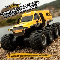  JJRC Q137 8x8 2.4G Remote Control Car 8wd Off-road Amphibious Stunt Vehicle 8-Wheel Speed Racing Truck Waterproof Crawler Toys 1