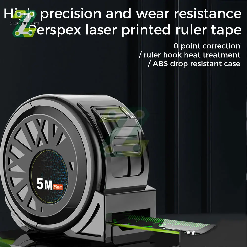 

3/5/7/10 м высокоточная рулетка самоблокирующаяся флуоресцентная рулетка из нержавеющей стали измерительный инструмент расширенная измерительная линейка