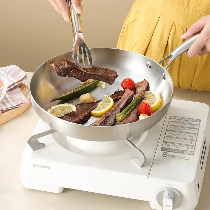 Stainless Steel Non Stick Frying Pan for Gas Stove and Induction Cooker