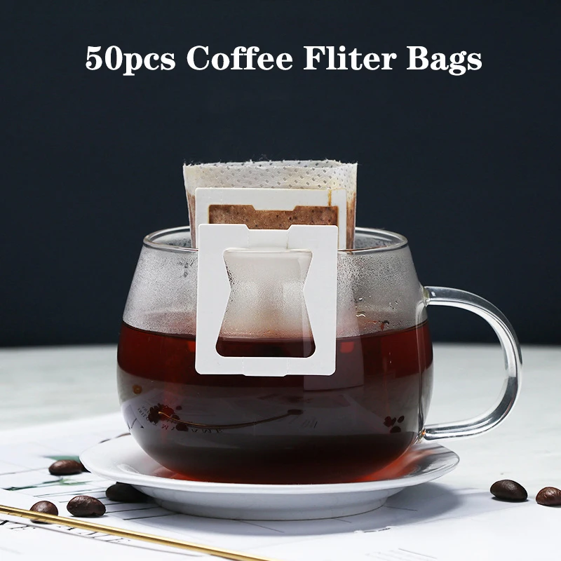 50 sacchetti di carta da filtro per caffè, sacchetti di caffè usa e