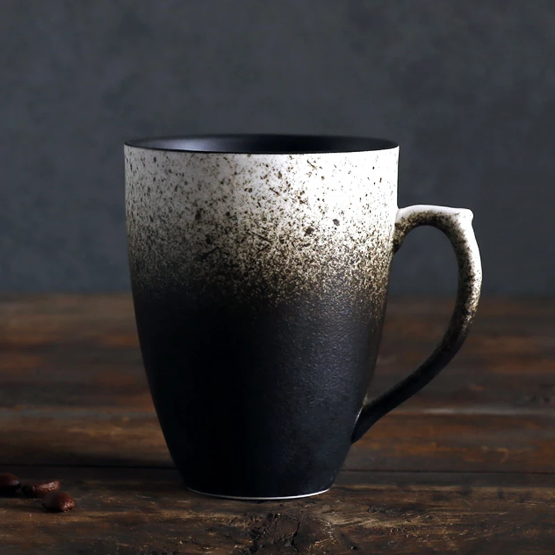 Handmade Ceramic Mug Gradient Coffee Mug Vintage Style Coffee Tea 