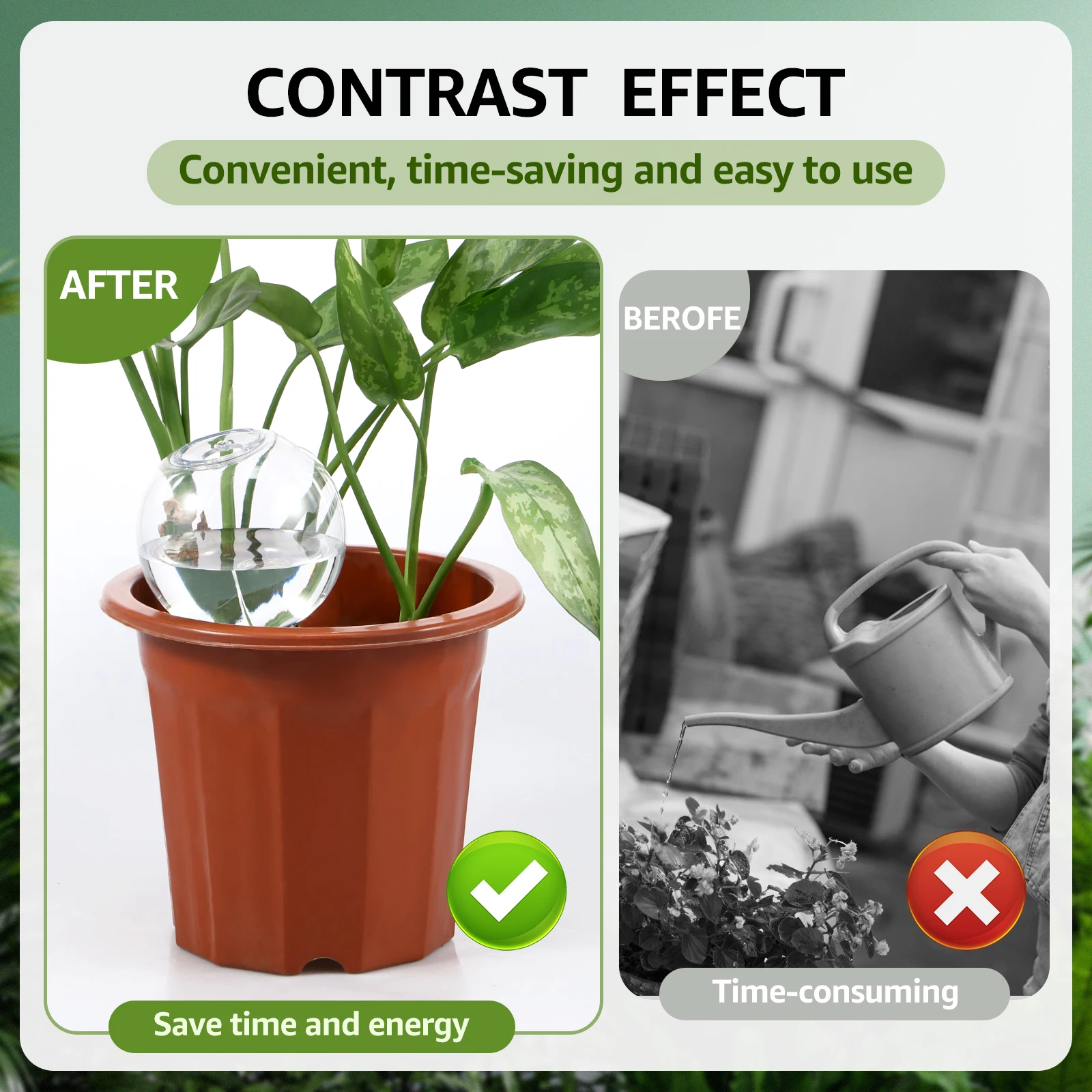 2/4Pcs 500ML Automatic Drip Irrigation System Self Watering Plant Watering Bulbs for Garden Flower Plants Watering Balls Devices 4 2/4Pcs 500ML Automatic Drip Irrigation System Self Watering Plant Watering Bulbs for Garden Flower Plants Watering Balls Devices 4