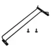 under Cabinet Wine Glass Holder Iron Stemware Shelf Sturdy Single Rail Glassware Drying Hanger for Kitchen Home Storage Cabinet 4