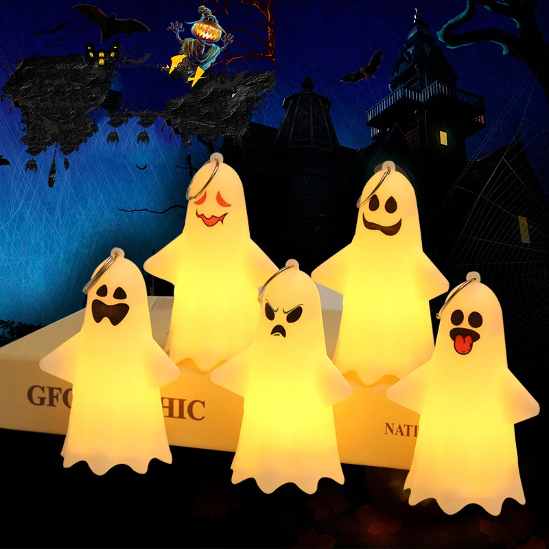 

Halloween decoration ghost lamp desktop ornaments Halloween accessories electronic candles Halloween party props pendant