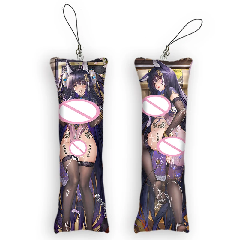 

Azur Lane Musashi Key Ring Cute Anime Pendant Key Chain Accessories Mini Dakimakura Small Pillow Bag Otaku Gift Pendants