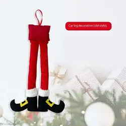 Festive Christmas Elf Santa Legs Car Accessories and Home Decor Ornaments (1)