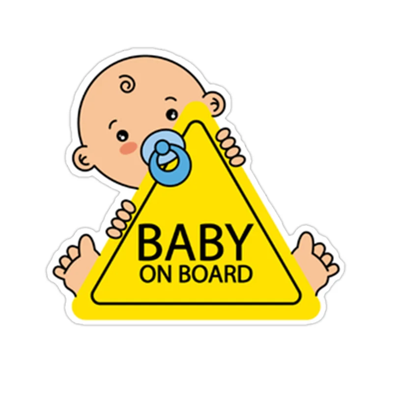 LYKX Baby on Board PVC Car Stickers Tuning Cartoon Window PVC Decals Automobiles Decoration Personalized Bomb Ornament