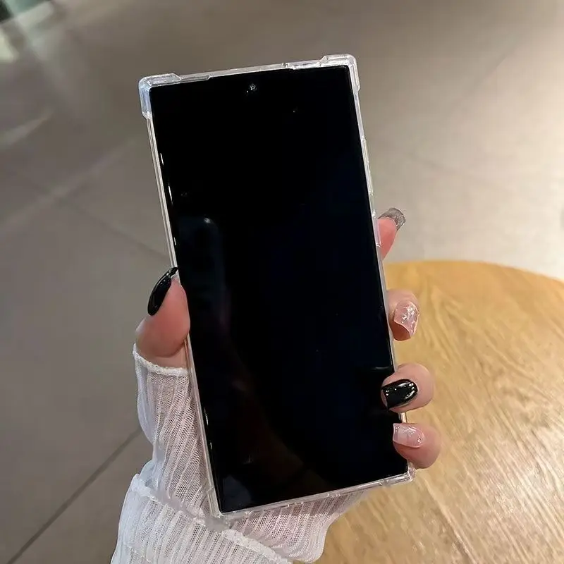 Transparente Luxus Original Hülle für Samsung Galaxy S26 Ultra S25 S24 S23 S22 S21 S20 Plus Ultra FE Silikon Weiche Klare Schutzhülle – Detail 8