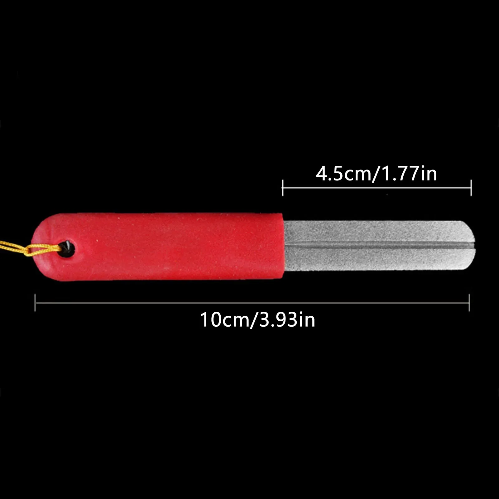Adamas Fishing Hook Sharpener Anti-skid Portable Three grooves Sharpeners EDC Grinder Accessories Fishing Tools