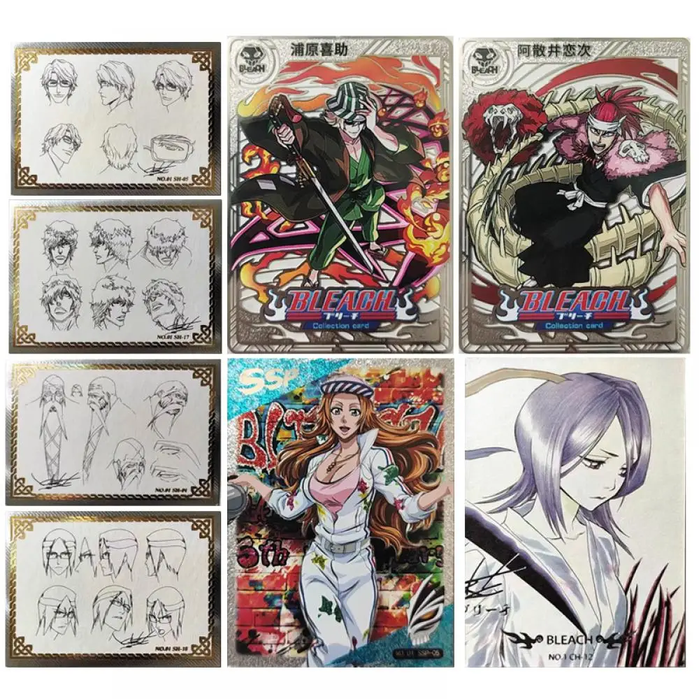 

Аниме BLAECH Kuchiki рукания Ishida Uryuu Sado Yasutora Inoue Orihime Abarai Renji коллекционная карточка детские игрушки Настольная Игра карточка