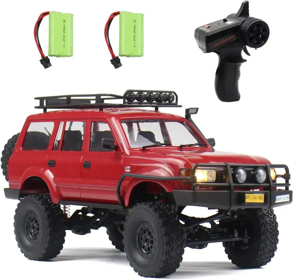 

WPL C54-1 2.4GHz RC Rock Crawler 1/16 Scale 25km/h High Speed 4x4 Remote Control Off-Road Vehicle Model For Kids Birthday Gifts