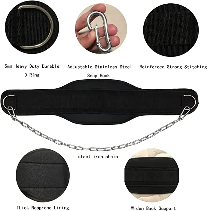 Neoprene Weight Lifting Dip Belt 3