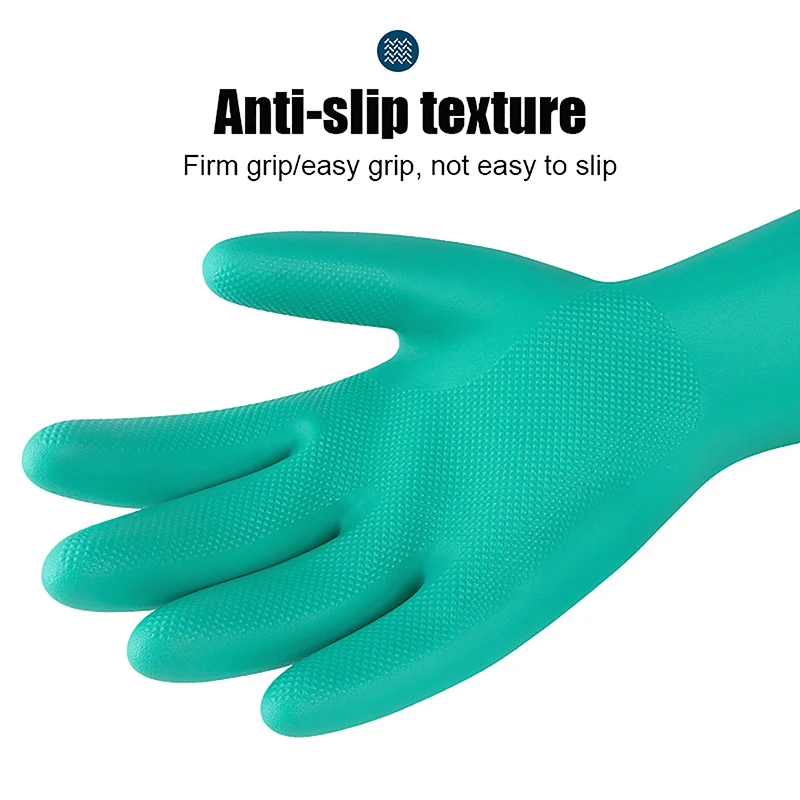 Gants Nitrile Réutilisables - Lot de 1 - Taille S/M/L/XL - Jaune Vert Rouge Bleu