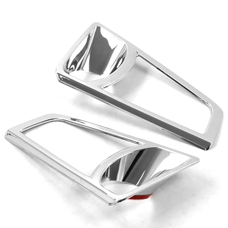 Car Front Fog Light Lamp Cover Trim For Toyota Hiace Commuter Granvia H300 2019 2020 ABS Chrome 4 Car Front Fog Light Lamp Cover Trim For Toyota Hiace Commuter Granvia H300 2019 2020 ABS Chrome 4