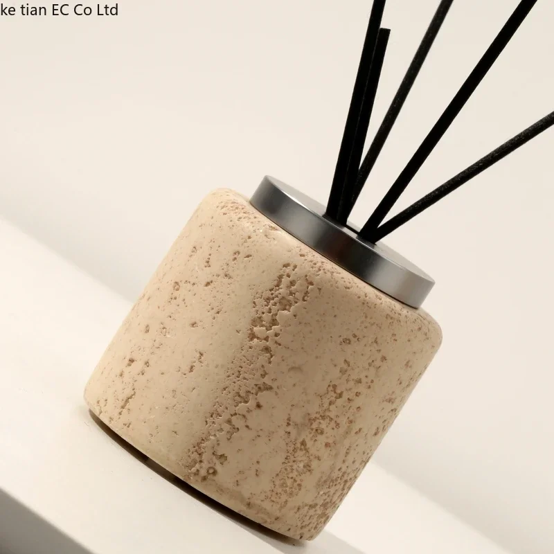 Wine--sabi-Bouteille d'arôme en pierre de tunnel de vent, bouteille vide, diffuseur d'arôme, lumière de salle de bain d'hôtel de luxe, décoration de la maison 2