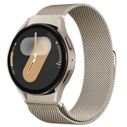 Sleek Magnetic Metal Bracelet Strap - Galaxy 7 40mm 44mm (Vintage gold)