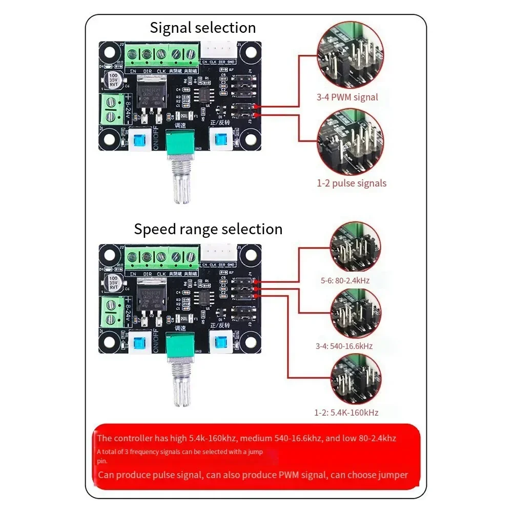 DC8-24 V Stepper Motor Pulse Signal Generator Module For Stepper Motor Driver Controller Speed Regulator